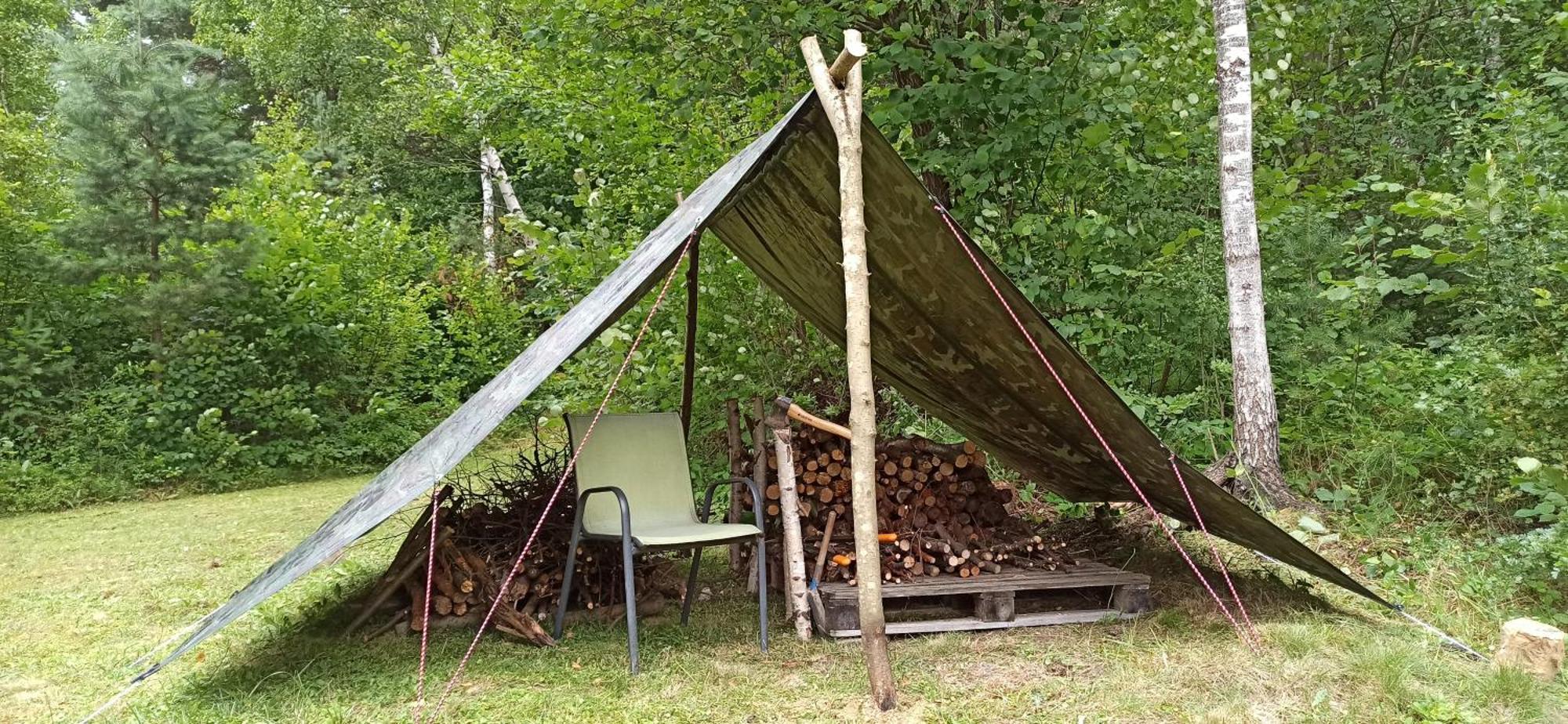 Survivalowa Chata W Lesie Bukowsko Exterior foto